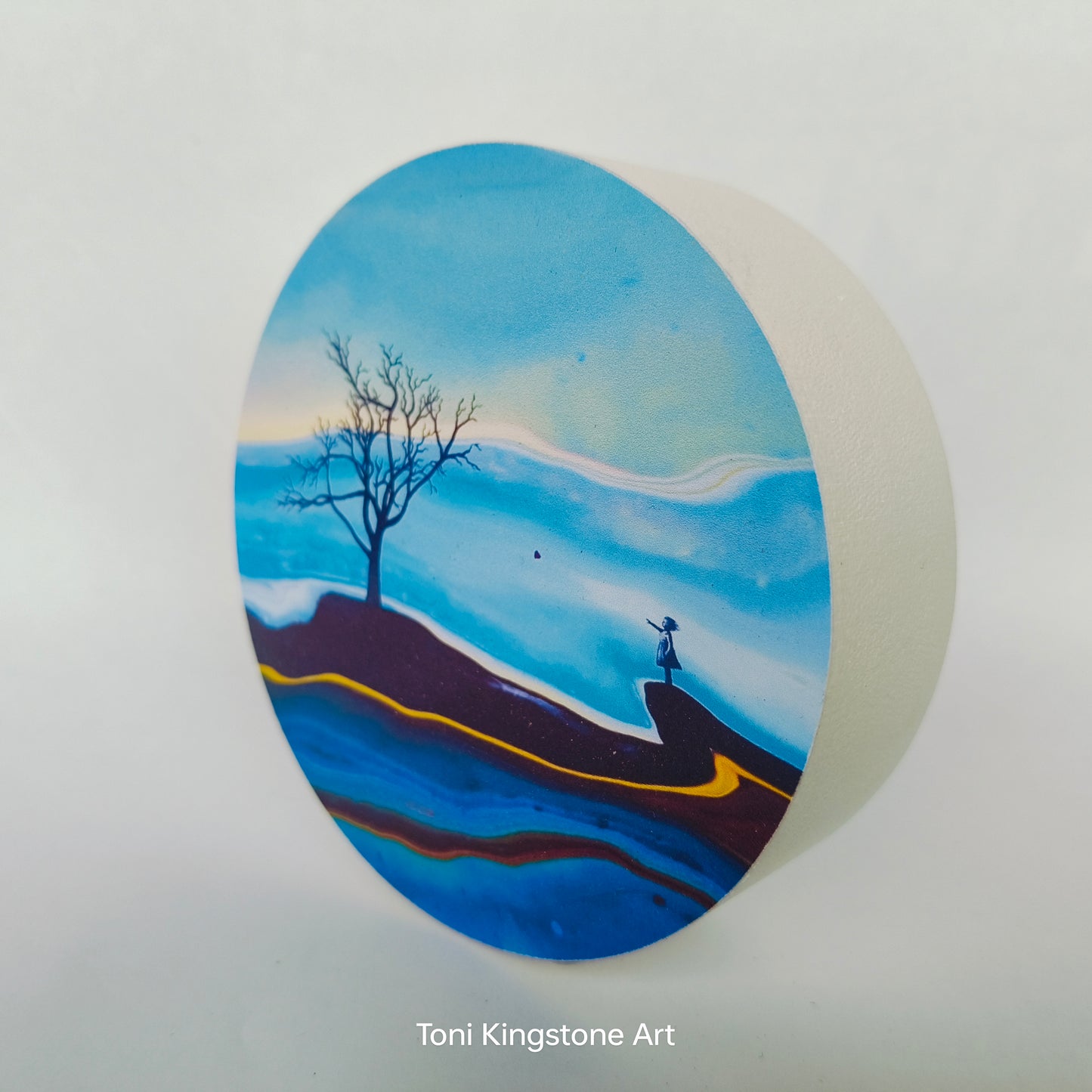 Mini Block Print - Catch Me If You Can (Ode to Banksy)