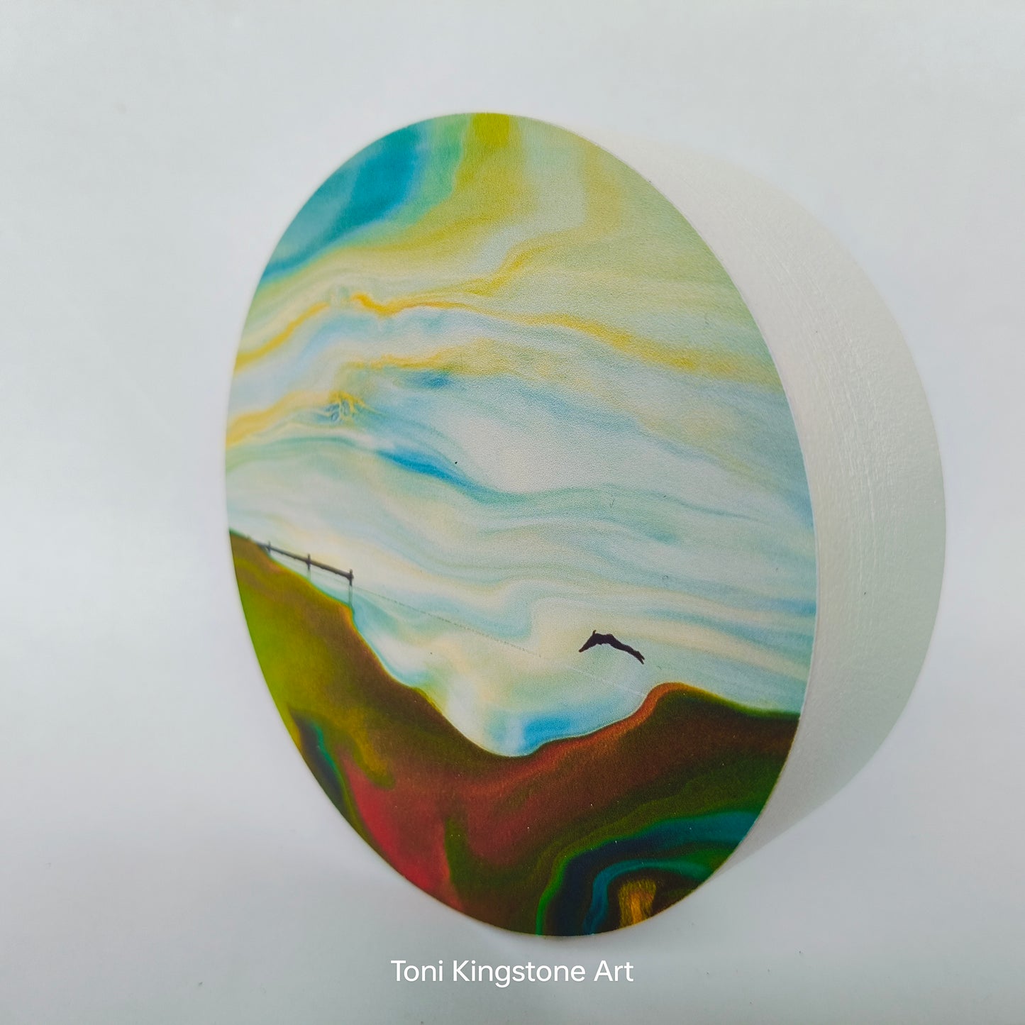 Mini Block Print - In At The Deep End