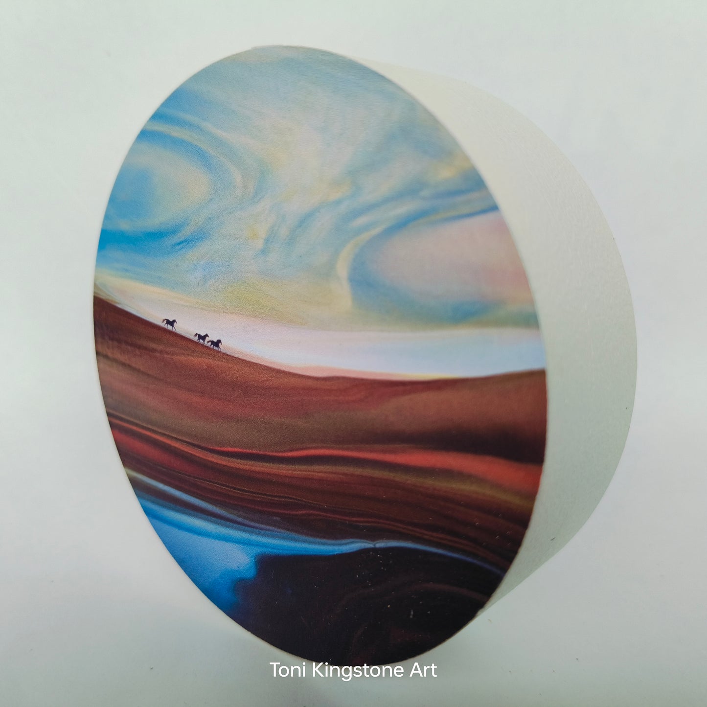 Mini Block Print - Wild Horses